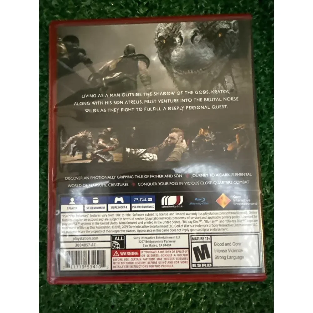 God of War Greatest Hits Sony PlayStation 4 PS4 Video Game